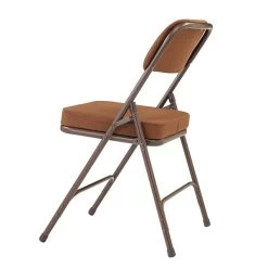 NPS 3200 Series Premium 2" Fabric Padded Folding Chairs, Antique Gold/Brown, 2 Pack (3219/2) -Home furniture sp130557558 s7