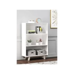 Thomasville Furniture Whitney 3-Shelf 48"H Bookcase, White (SPLS-WHBK-TV) -Home furniture sp132864886 s7