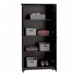 Bush Furniture Cabot 61"H Tall Storage Cabinet With Doors, Espresso Oak (WC31899) -Home furniture sp134252550 s7