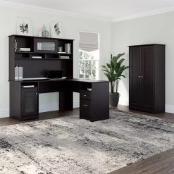 Bush Furniture Cabot 61"H Tall Storage Cabinet With Doors, Espresso Oak (WC31899) -Home furniture sp134252552 s7