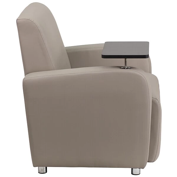 Flash Furniture Leather Guest Chair, Gray (BT8217TN) 8 Flash Furniture Leather Guest Chair, Gray (BT8217TN) - Image 8