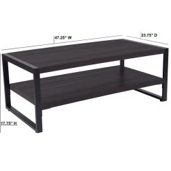Flash Furniture Thompson Collection Coffee Table, Charcoal (NANJH1731) -Home furniture sp134860521 s7