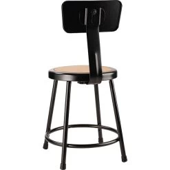 NPS 6200 Series Armless Wood 18 Inch Stool With Backrest, Black - 5 Pack (6218B-10/5) 10 NPS 6200 Series Armless Wood 18 Inch Stool With Backrest, Black - 5 Pack (6218B-10/5) -Home furniture sp135112965 s7