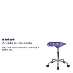 Flash Furniture Vibrant Tractor Seat And Chrome Stool, Violet 10 Flash Furniture Vibrant Tractor Seat And Chrome Stool, Violet -Home furniture sp137082402 s7