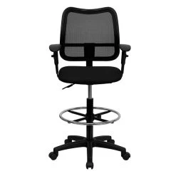 Flash Furniture Mesh Back Fabric Drafting Chair, Black (WL-A277-BK-AD-GG) 7 Flash Furniture Mesh Back Fabric Drafting Chair, Black (WL-A277-BK-AD-GG) -Home furniture sp137083232 s7
