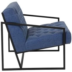 Flash Furniture Hercules Madison Series LeatherSoft Retro Tufted Lounge Chair, Blue (ZB8522BL) -Home furniture sp137087903 s7