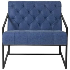 Flash Furniture Hercules Madison Series LeatherSoft Retro Tufted Lounge Chair, Blue (ZB8522BL) -Home furniture sp137087906 s7