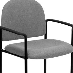 Flash Furniture Fabric Stackable Steel Side Chairs W/Arms (BT5161GY) -Home furniture sp137096254 s7