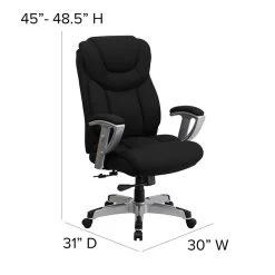 Flash Furniture HERCULES Series Fabric Swivel Big & Tall Executive Office Chair, Black (GO1534BKFAB) 13 Flash Furniture HERCULES Series Fabric Swivel Big & Tall Executive Office Chair, Black (GO1534BKFAB) -Home furniture sp137097783 s7