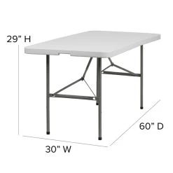 Flash Furniture Folding Table, 60" X 30", White (DAD-YCZ-152Z-GG) 10 Flash Furniture Folding Table, 60" X 30", White (DAD-YCZ-152Z-GG) -Home furniture sp137202497 s7