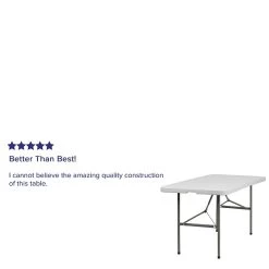 Flash Furniture Folding Table, 60" X 30", White (DAD-YCZ-152Z-GG) 9 Flash Furniture Folding Table, 60" X 30", White (DAD-YCZ-152Z-GG) -Home furniture sp137202534 s7