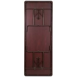 Flash Furniture 36''x96'' Rect Mahogany Melamine Laminate Folding Banquet Table, Black Pedestal Legs 5 Flash Furniture 36''x96'' Rect Mahogany Melamine Laminate Folding Banquet Table, Black Pedestal Legs -Home furniture sp138377644 s7
