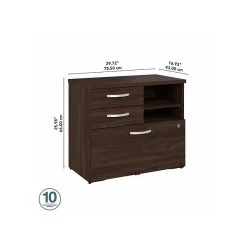 Bush Business Furniture Studio C Office Storage Cabinet With Drawers And Shelves, Black Walnut (SCF130BWSU) -Home furniture sp143680524 s7