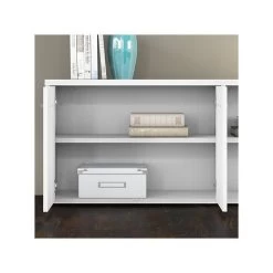 Bush Business Furniture Studio C Low Storage Cabinet With Doors And Shelves, White (SCS160WH) -Home furniture sp143680603 s7