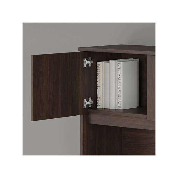 Bush Business Furniture HybridY 71 "W Desktop Hutch, Black Walnut (HYH172BW-Z) 4 Bush Business Furniture HybridY 71 "W Desktop Hutch, Black Walnut (HYH172BW-Z) - Image 4