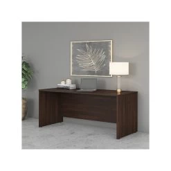 Home furniture 10 Bush Business Furniture Studio C 72"W Computer Desk, Black Walnut (SCD272BW)