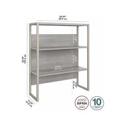 Bush Business Furniture Hybrid 36 "W Desktop Hutch, Platinum Gray (HYH236PG) -Home furniture sp144811299 s7