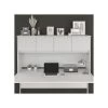 Bush Business Furniture Hybrid 72 "W Desktop Hutch, White (HYH172WH-Z)