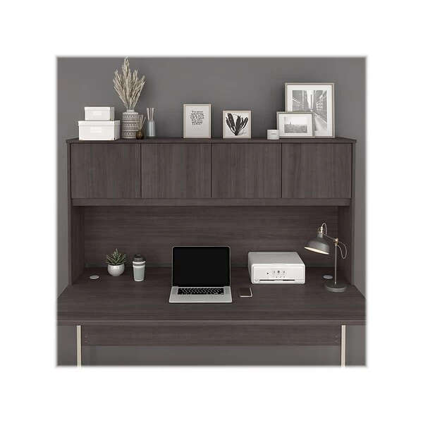 Bush Business Furniture Hybrid 72 "W Desktop Hutch, Storm Gray (HYH172SG-Z) 1 Bush Business Furniture Hybrid 72 "W Desktop Hutch, Storm Gray (HYH172SG-Z)