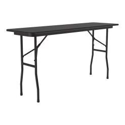 Correll Folding Table, 72" X 18", Black (CF1872TF-07)