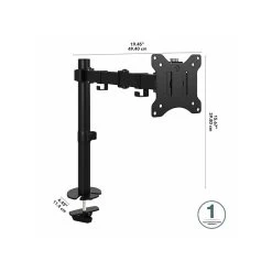 Bush Business Furniture Adjustable Monitor Arm, 17"-32", Satin Black (AC99892-03) -Home furniture sp146136465 s7