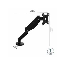 Bush Business Furniture Adjustable Monitor Arm, 17"-32", Satin Black (AC99890-03) -Home furniture sp146136481 s7