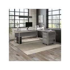 Bush Business Furniture Adjustable Monitor Arm, 17"-32", Satin Black (AC99890-03) -Home furniture sp146136485 s7