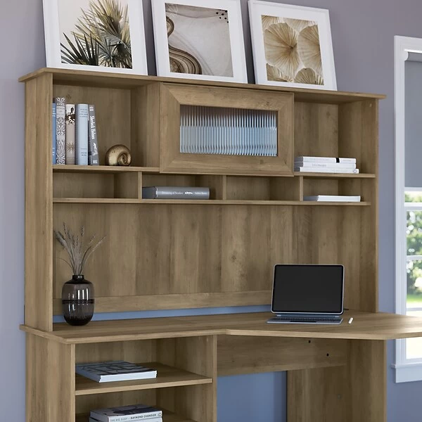 Bush Furniture Cabot 60 "W Desktop Hutch, Reclaimed Pine (WC31531) 1 Bush Furniture Cabot 60 "W Desktop Hutch, Reclaimed Pine (WC31531)