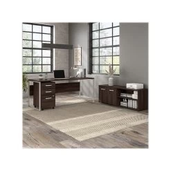 Bush Business Furniture Hybrid 21" Low Storage Cabinet With Doors And Shelves, Black Walnut (HYS160BW-Z) 13 Bush Business Furniture Hybrid 21" Low Storage Cabinet With Doors And Shelves, Black Walnut (HYS160BW-Z) -Home furniture sp148191664 s7