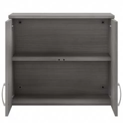 Bush Business Furniture Universal 24" Wall Cabinet With Doors And 2 Shelves, Platinum Gray (UNS428PG) -Home furniture sp150858421 s7