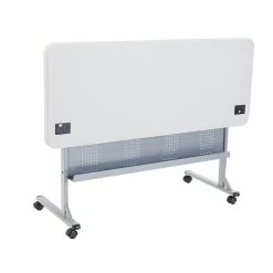NPS® Flip-N-Store Training Table, 24 X 60, Speckled Gray (BPFT24601)