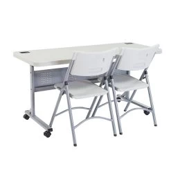 NPS® Flip-N-Store Training Table, 24 X 60, Speckled Gray (BPFT24601) -Home furniture sp152705859 s7