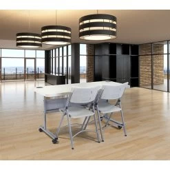 NPS® Flip-N-Store Training Table, 24 X 60, Speckled Gray (BPFT24601) -Home furniture sp152705874 s7