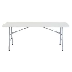 NPS® Heavy Duty Folding Table, 30 X 72, Speckled Gray (4 Pack) (BT30724)