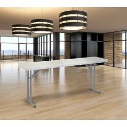 NPS® Heavy Duty Seminar Folding Table, 18 X 72, Speckled Gray (BT1872) -Home furniture sp152707705 s7