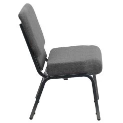Flash Furniture HERCULES 21'' Church Chairs W/3.75'' Seat Silver Vein Frame (XUCH0221GYSV) -Home furniture sp154567792 s7
