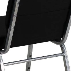 Flash Furniture HERCULES 21'' Church Chairs W/3.75'' Seat Silver Vein Frame (XUCH0221BKSV) -Home furniture sp154567830 s7