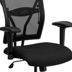 Flash Furniture HERCULES Series Ergonomic Mesh Swivel Big & Tall Executive Office Chair, Black (WL5029SYGA) -Home furniture sp154567884 s7
