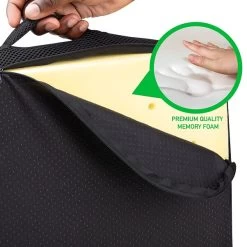 Mind Reader Harmony Collection Foam Cushions, Black (MEMGEL-BLK) -Home furniture sp155205749 s7