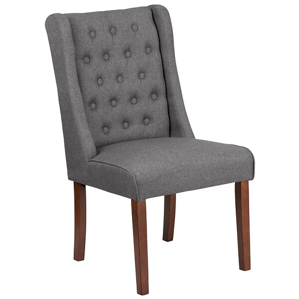 Flash Furniture Polyester Accent Chair, Gray Fabric (2QYA91GY) 4 Flash Furniture Polyester Accent Chair, Gray Fabric (2QYA91GY) - Image 4