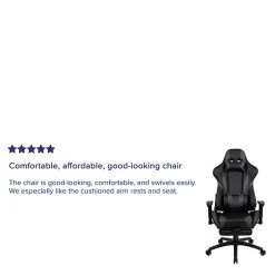 Flash Furniture X30 Ergonomic LeatherSoft Swivel Gaming Chair, Gray (CH187230GY) 10 Flash Furniture X30 Ergonomic LeatherSoft Swivel Gaming Chair, Gray (CH187230GY) -Home furniture sp155711456 s7