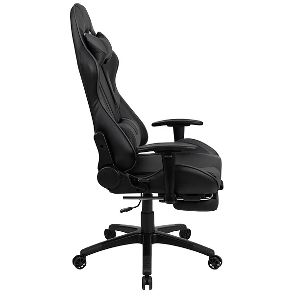 Flash Furniture X30 Ergonomic LeatherSoft Swivel Gaming Chair, Gray (CH187230GY) 8 Flash Furniture X30 Ergonomic LeatherSoft Swivel Gaming Chair, Gray (CH187230GY) - Image 8