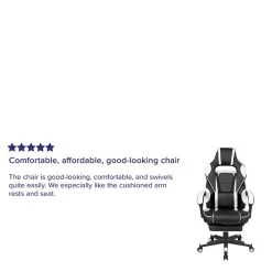 Flash Furniture X40 Ergonomic LeatherSoft Swivel Gaming Massaging Chair, White (CH00288WH) 10 Flash Furniture X40 Ergonomic LeatherSoft Swivel Gaming Massaging Chair, White (CH00288WH) -Home furniture sp155711483 s7