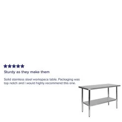 Flash Furniture Prep Tables, 48"W X 24"D (NHWT2448) -Home furniture sp155714275 s7