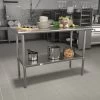 Flash Furniture Prep Table, 48"W X 24"D (NHWT2448BSP)