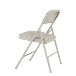 NPS 1200 Series Vinyl Padded Premium Folding Chairs, Warm Grey/Grey, 4/Pack (1202/4) -Home furniture sp160038582 s7