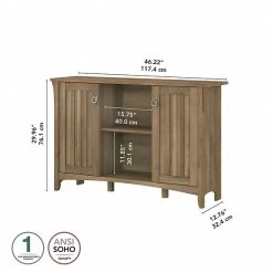 Bush Furniture Salinas 29.96" Accent Storage Cabinet With 3 Shelves, Reclaimed Pine (SAS147RCP-03) 9 Bush Furniture Salinas 29.96" Accent Storage Cabinet With 3 Shelves, Reclaimed Pine (SAS147RCP-03) -Home furniture sp164750802 s7