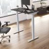 Bush Business Furniture Move 40 Series 28''-48'' Adjustable Standing Desk, Storm Gray/Cool Gray Metallic (M4S4824SGSK)