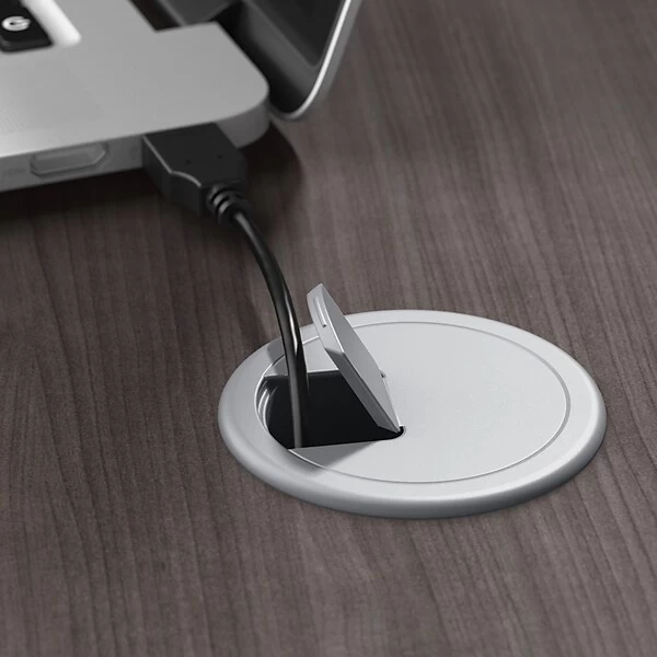 Bush Business Furniture Move 40 Series 28''-48'' Adjustable Standing Desk, Storm Gray/Cool Gray Metallic (M4S4824SGSK) 6 Bush Business Furniture Move 40 Series 28''-48'' Adjustable Standing Desk, Storm Gray/Cool Gray Metallic (M4S4824SGSK) - Image 6