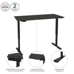 Bestar Universel 30“ X 60“ Standing Desk, Deep Grey (65867-32) -Home furniture sp168526700 s7